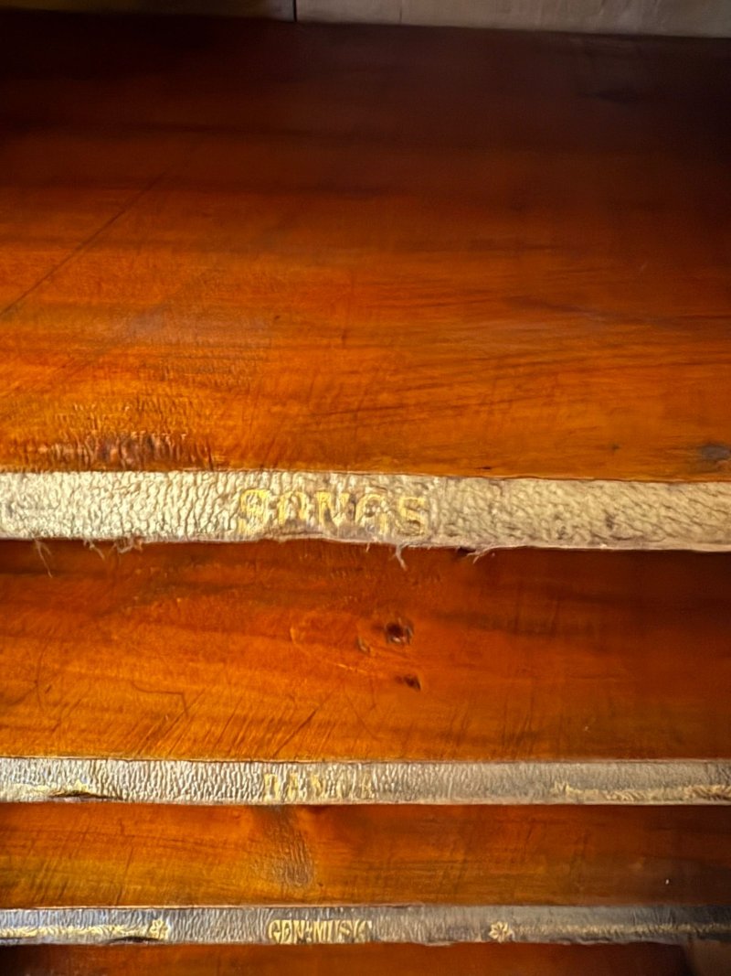 Antique Victorian Mahogany Sheet Music Cabinet